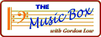 The Music Box - colour logo, embossed and boxed